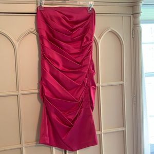 Cache Pink strapless dress